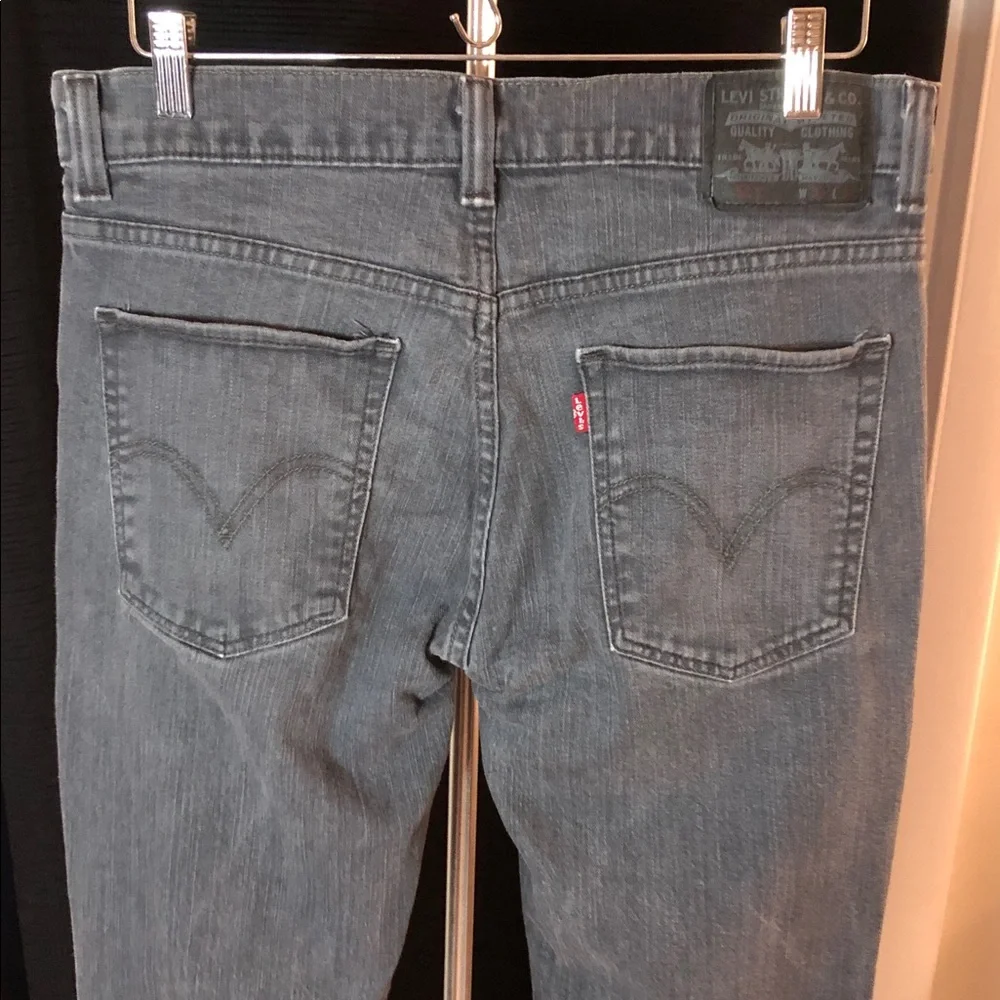 LEVI’S 511 GRAY SKINNY JEANS • 34 x 32